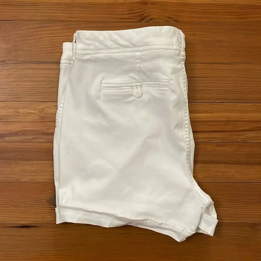 Liverpool Jeans White Johnny Short Womens Size 16 / 33 Stretch XM9068th